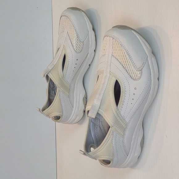 Easy Spirit Allintoits White Leather Slingback Athleisure Remove Insole Sneakers - Picture 4 of 13